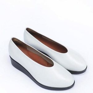 HOPP Slip-On Platform Wedge Slipper Flat Made in the USA Nappa Leather Size 8